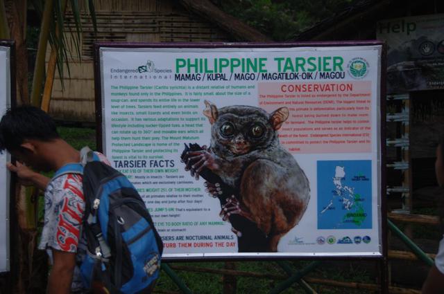 Information board at the centre